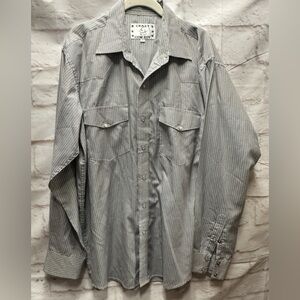 Crazy Cowboy pearl snap Men's Strip western shirt size XL
